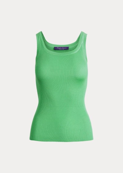 Camiseta de Tirantes Ralph Lauren Mujer Verde Menta Verdes - Silk - IFORA9052